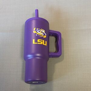 Memory company  Purple LSU Tumbler with Handle NWT